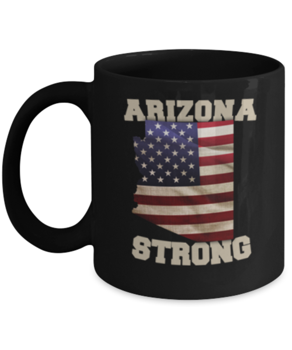 Arizona State coffee coffee mug - Porcelain Black Funny Coffee Mug, 11 oz Ceramic