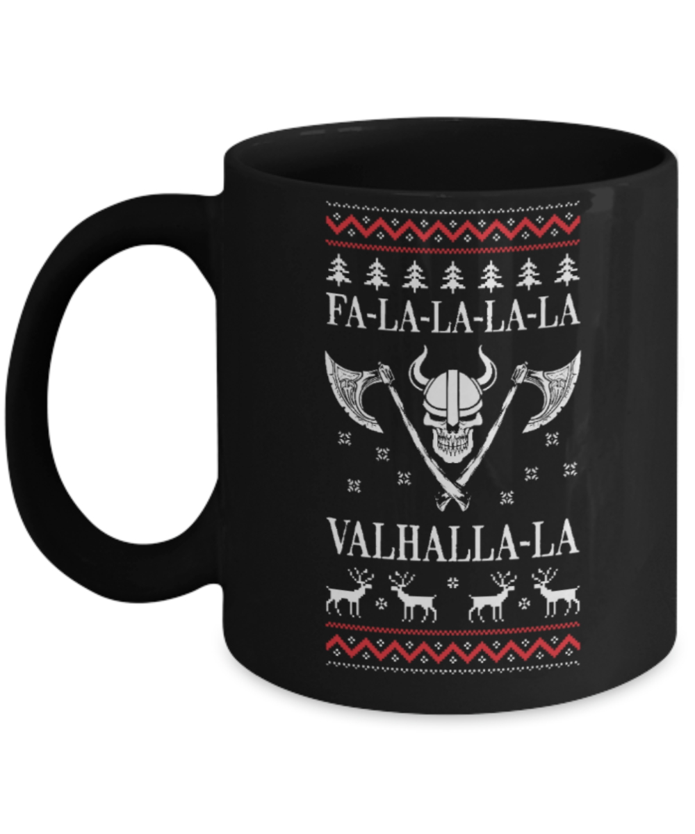 Peets coffee k cups christmas blend , Christmas Falalalala - Black Coffee Mug Porcelain Tea Cup 11 oz - Great Gift