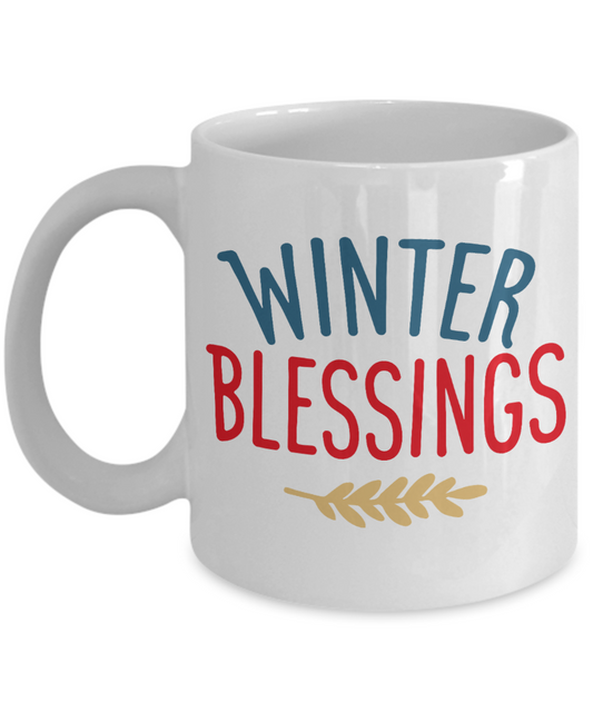 Knightmare before christmas mug - Winter Blessings - Funny Christmas Gift Mugs, Christmas Gifts for family Ceramic Cup White, Funny Mugs Gift Ideas 11 Oz