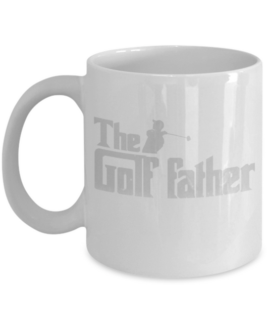 Golf lovers mugs, The Golf Father - Funny White Porcelain Coffee 11 oz