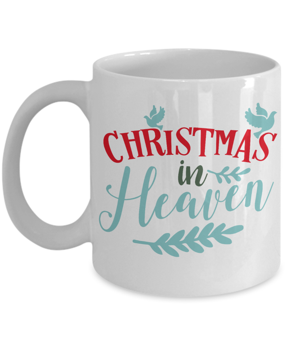 Nightnare before christmas mug - Christmas In Heaven - Funny Christmas Gift Mugs, Christmas Gifts for family Ceramic Cup White, Funny Mugs Gift Ideas 11 Oz