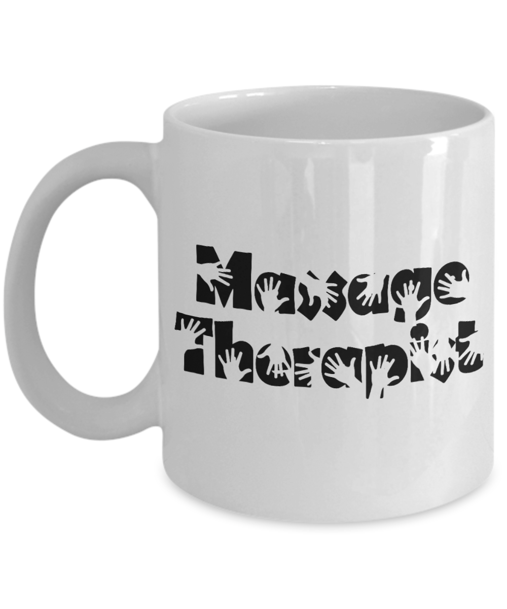 Best Massage Therapist In The World Gift Coffee Mug, Massage Therapist-White Porcelain Coffee Mug 11 oz For Massage Therapist, Chiropractor, Physical Therapist, physiotherapist