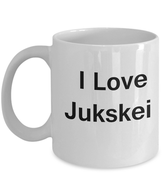 I Love Jukskei - Valentines Gifts - Porcelain White Funny White coffee mugs 11 oz