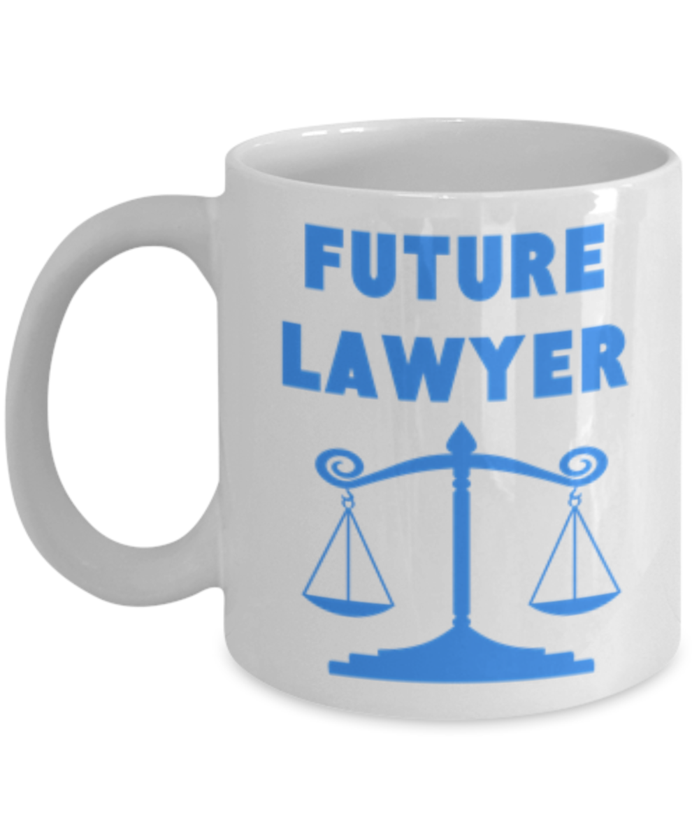 Future Lawyer Coffee Mug - White Porcelain Coffee Cup,Premium 11 oz White coffee cup
