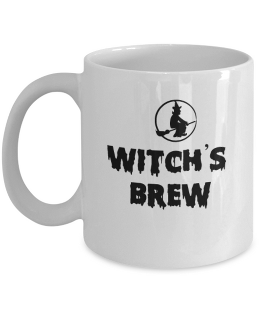 Witch's Brew 11 OZ  Special Halloween Gift Coffee mugs White coffee mugs 11 oz