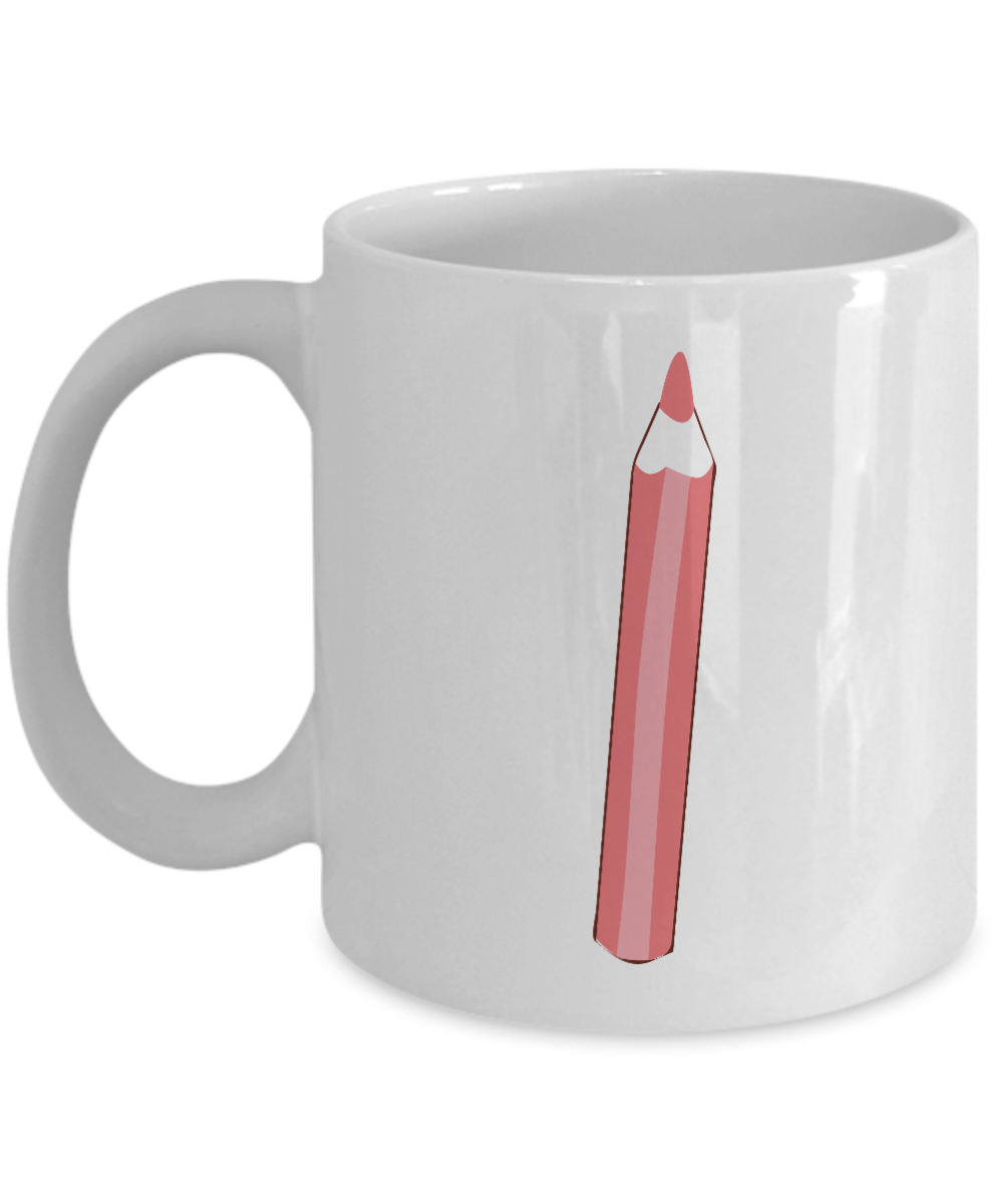 Pencil Smooth Purple White Mugs - Funny Coffee White coffee mugs 11 oz