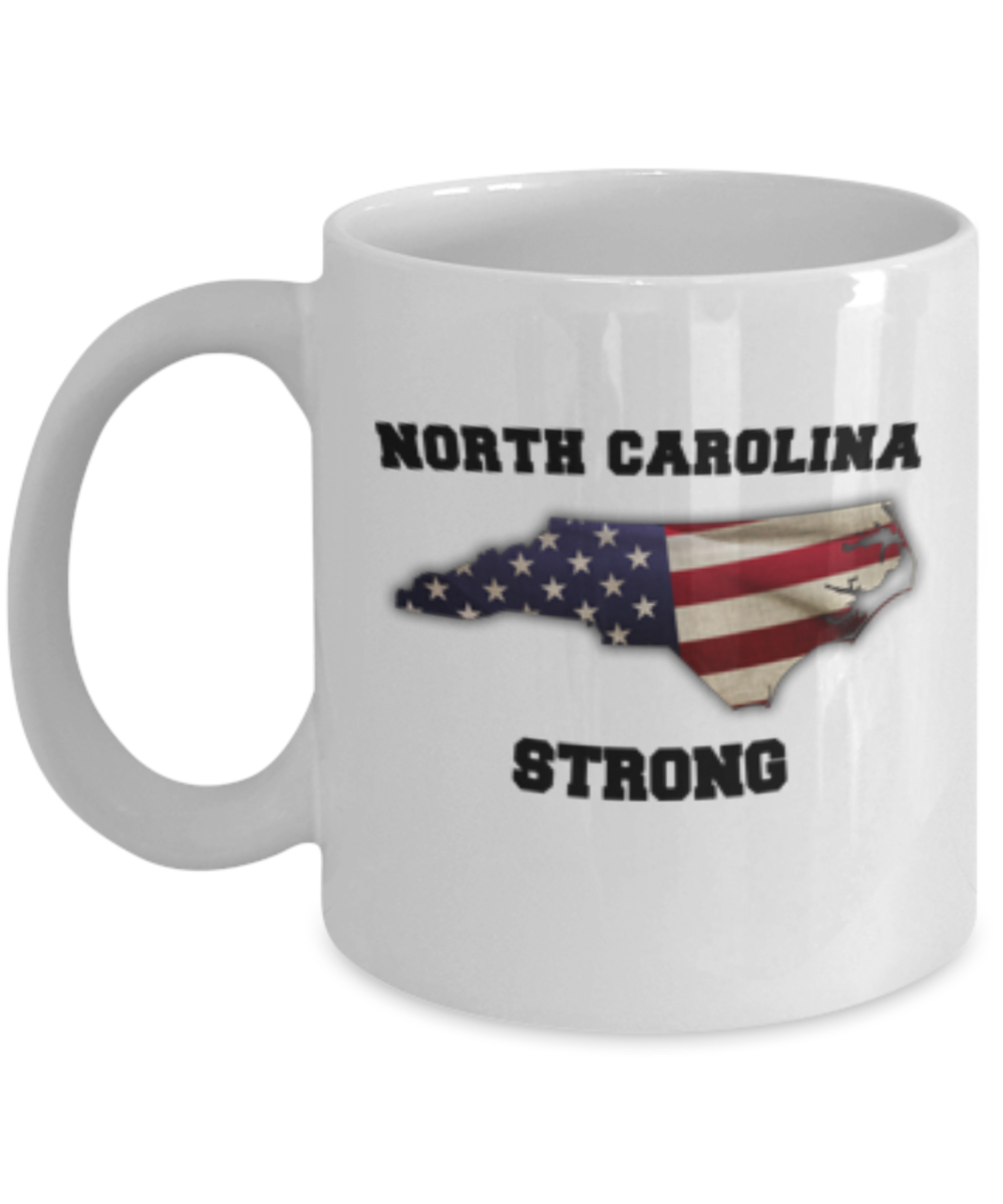 North Carolina State coffee mug - Porcelain White Funny White coffee mugs 11 oz