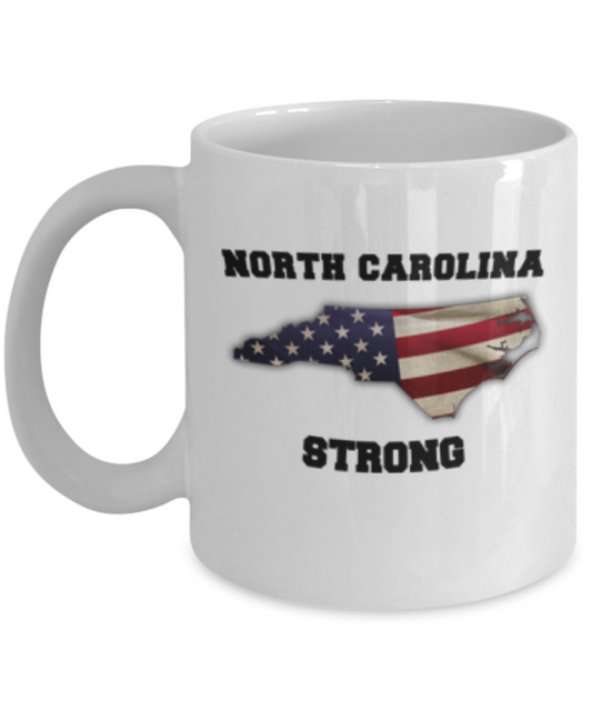 North Carolina State coffee mug - Porcelain White Funny White coffee mugs 11 oz
