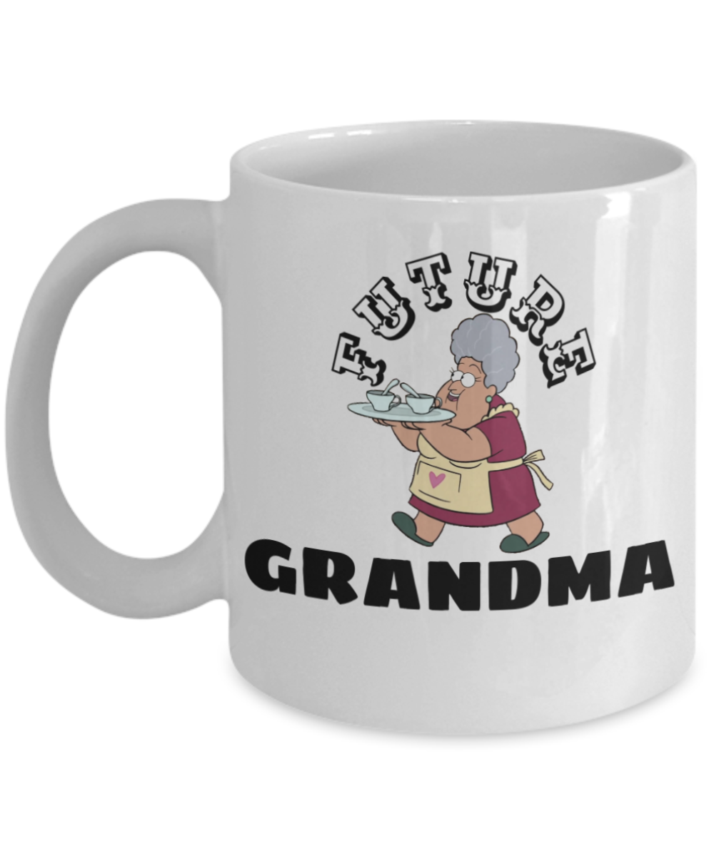 Future GRANDMA Coffee Mug - White Porcelain Coffee Cup,Premium 11 oz White coffee cup