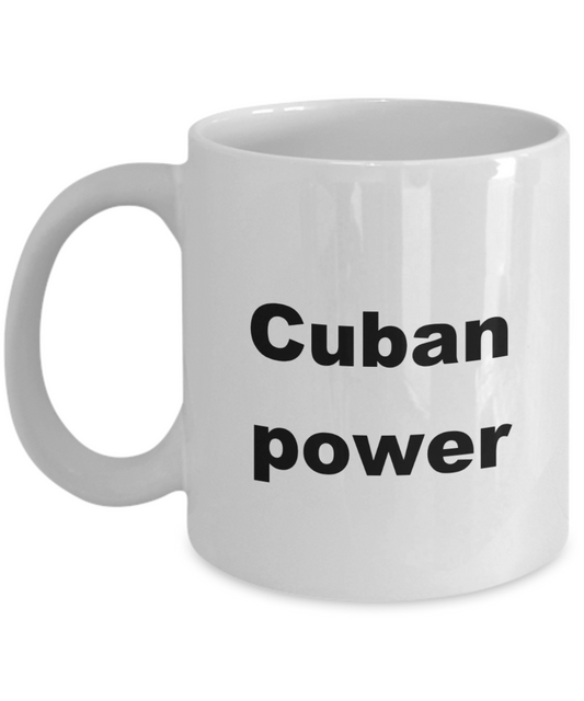 Cuba Love Coffee mug,Cuban Power -White Coffee Mug 11 oz