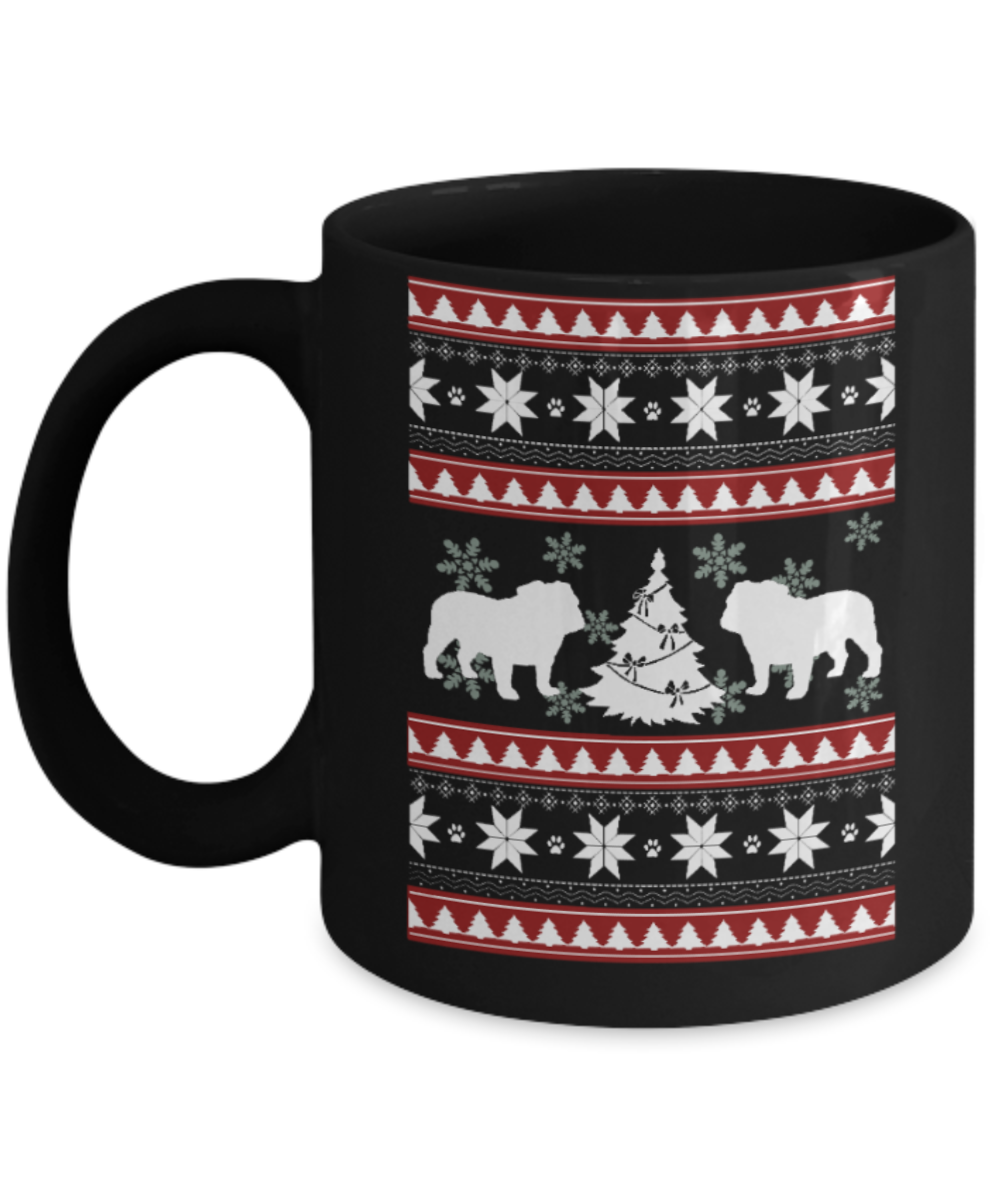 Peets coffee k cups christmas blend , Christmas Dogs - Black Coffee Mug Porcelain Tea Cup 11 oz - Great Gift
