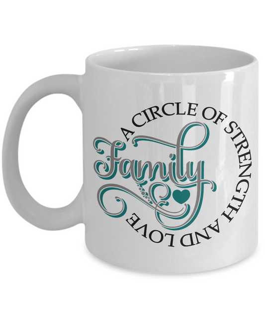 Family coffee mug - Family A Circle Of Strength And Love Coffee Mug - Premium 11 oz White coffee cup