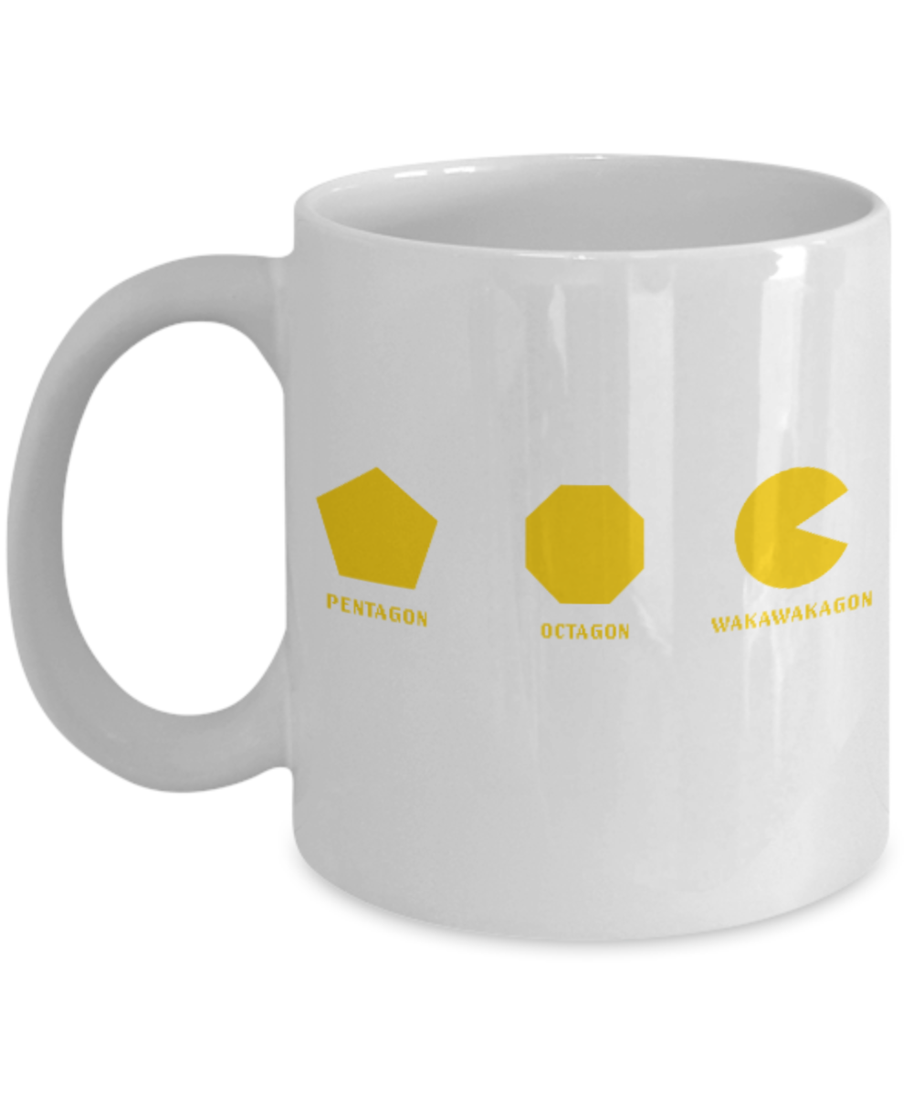 Games Lovers mugs, Wakawakagon - White Coffee Mug Porcelain Tea Cup 11 oz - Great Gift