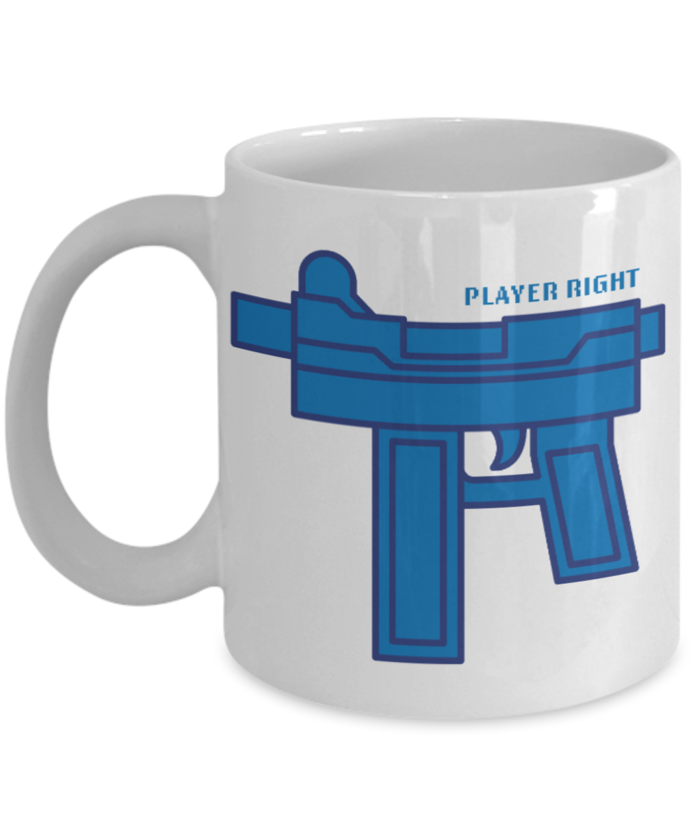 Plants vs zombies gift box mugs , Player Right - White Coffee Mug Porcelain Tea Cup 11 oz - Great Gift