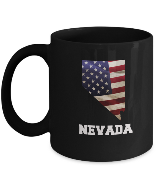 I Love Nevada Coffee mug sets - 11 OZ Black coffee mugs  State Love Funny Gift Idea Cup