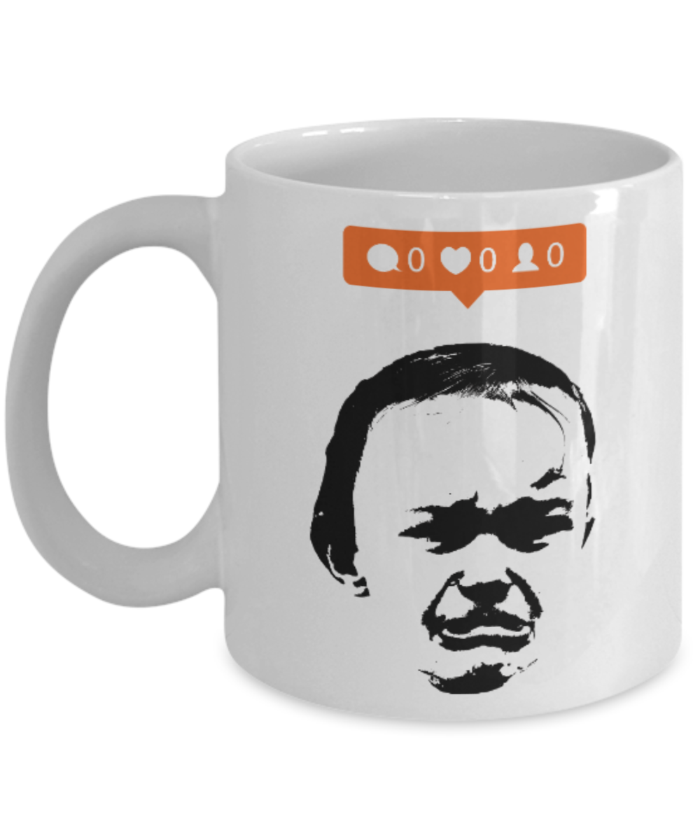 Pop culture lovers mugs , Crybaby - White Coffee Mug Porcelain Tea Cup 11 oz - Great Gift