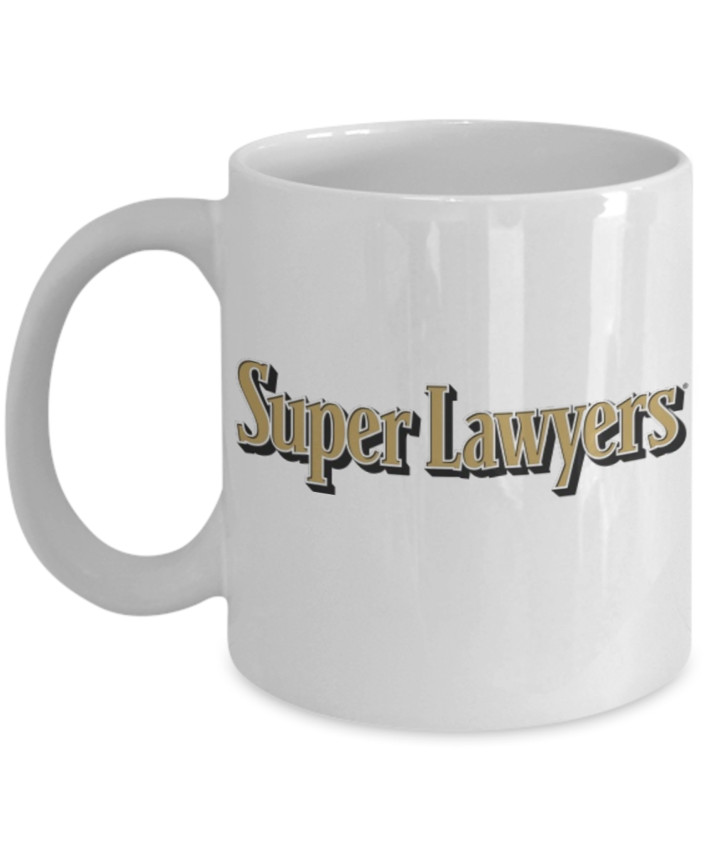 Super Lawyers - White Porcelain Coffee Cup,Premium 11 oz White coffee cup