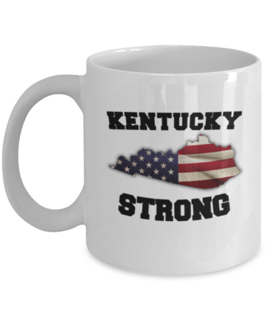 Kentucky State coffee mug - Porcelain White Funny Coffee Mug, White coffee mugs 11 oz