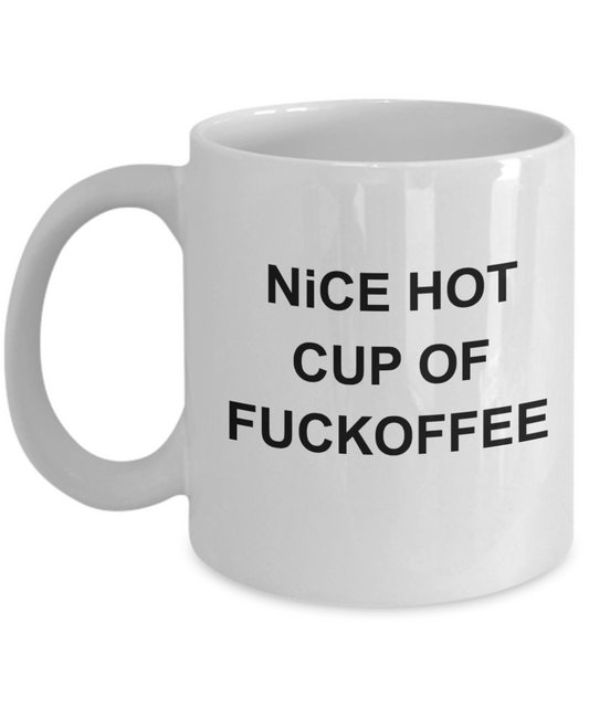 Deadpool mug husband, Nice Hot Cup of Fuckoffee - White Porcelain Coffee 11 oz