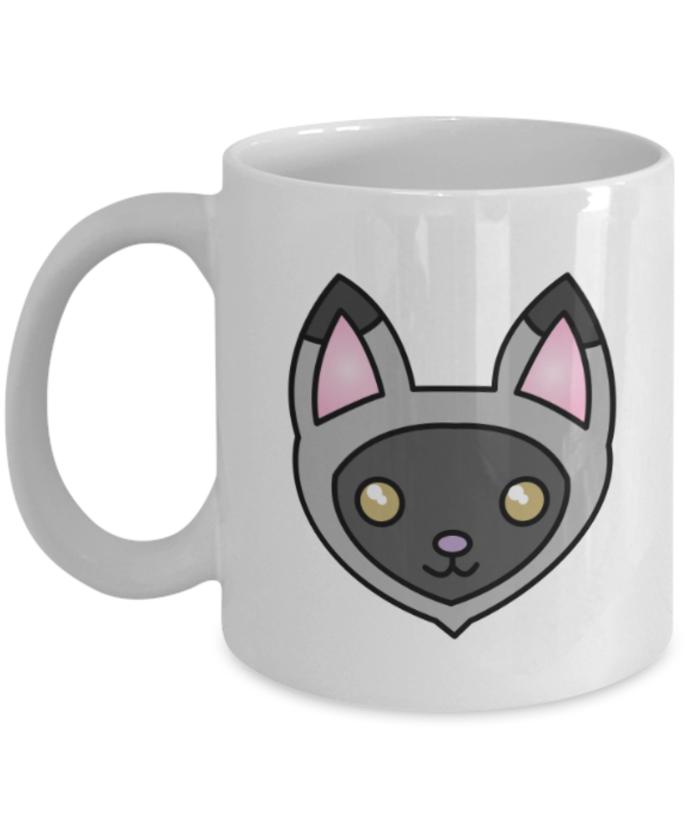 Gift gor cat lovers , Cats - White Coffee Mug Porcelain Tea Cup 11 oz - Great Gift