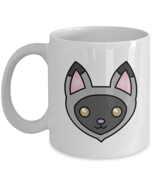 Gift gor cat lovers , Cats - White Coffee Mug Porcelain Tea Cup 11 oz - Great Gift