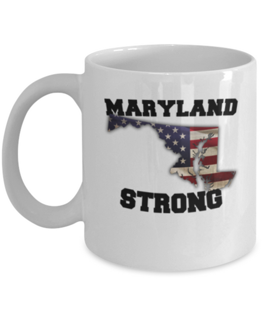 Maryland State coffee mug - Porcelain White Funny Coffee White coffee mugs 11 oz