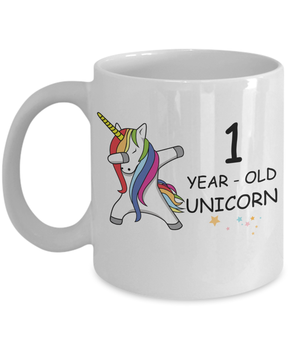 1st Birthday Gift for Women - 1 Year Old Unicorn Dabbing Mug - Funny White Porcelain Coffee 11 oz for Grandma, Mom, Sister, Best Friend, Women, Her -   Legends are Born In 2019