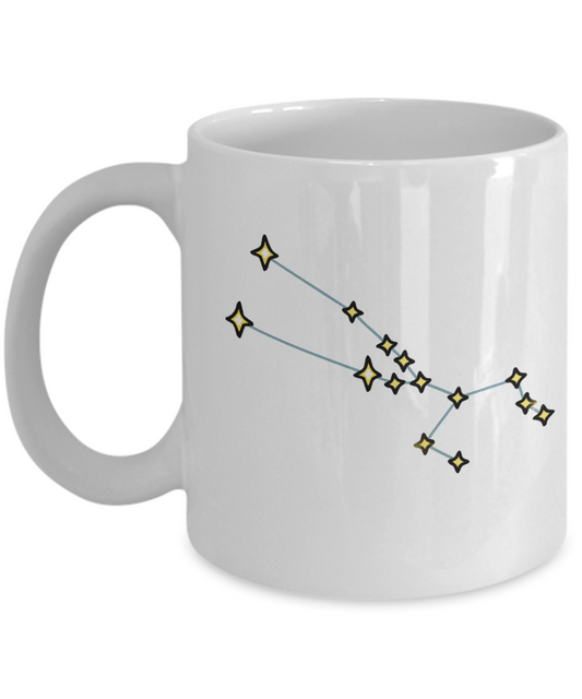 Taurus Constellation Coffee Mug White Unique Large Big White coffee mugs 11 oz