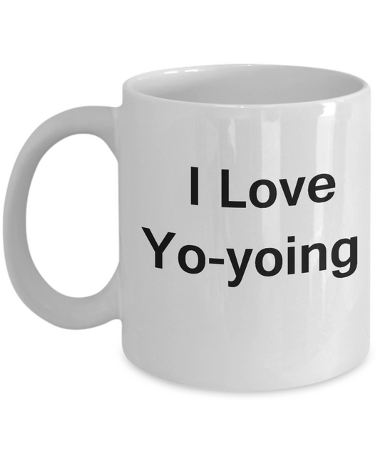 I Love Yo-Yoing White Mugs - Funny Coffee Mugs White coffee mugs 11 oz