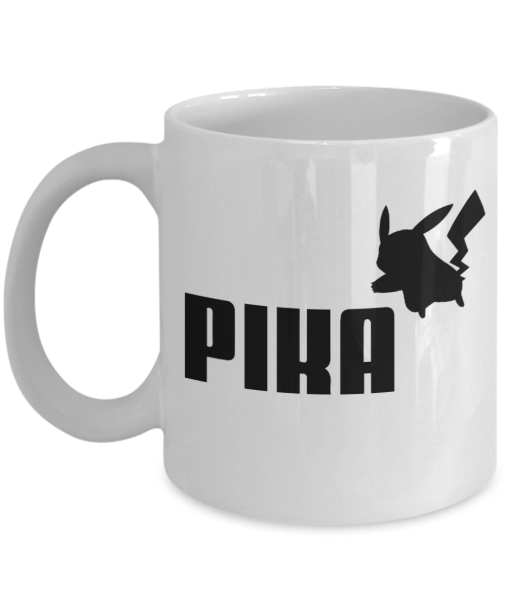 Games Lovers mugs, Pika - White Coffee Mug Porcelain Tea Cup 11 oz - Great Gift