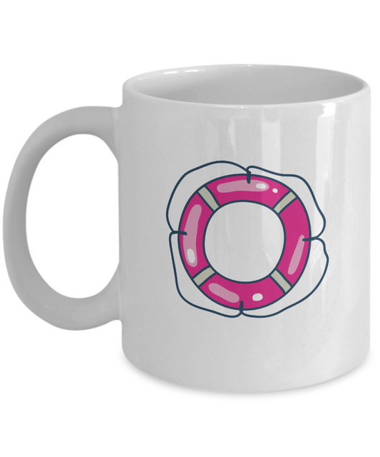 Circle Round Funny white mugs - Funny Christmas Gifts White coffee mugs 11 oz