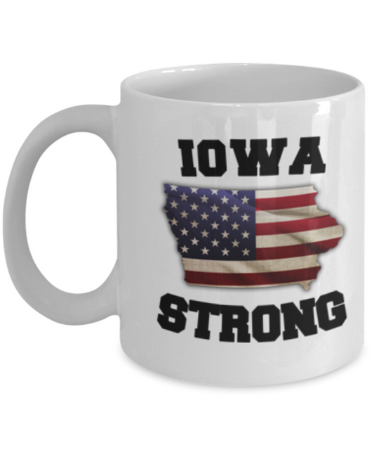 Iowa State coffee mug - Porcelain White Funny Coffee Mug, White coffee mugs 11 oz