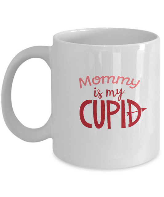 Mommy is my cupid white mugs - Funny Christmas Gifts White coffee mugs 11 oz