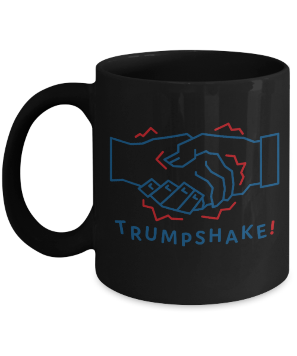 America USA Politics Lovers Mugs, Turmpshake - Black Coffee Mug Porcelain Tea Cup 11 oz - Great Gift