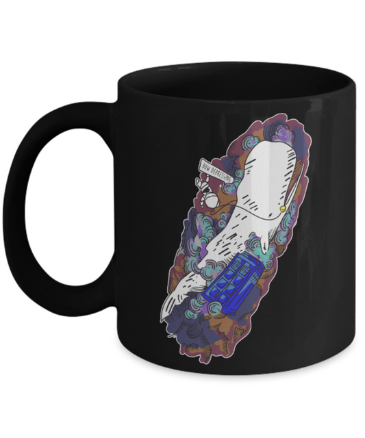 How Depressing - Black Coffee Mug Porcelain Tea Cup 11 oz - Great Gift