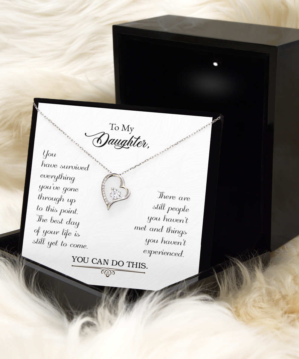 Daughter Necklace, Gift Necklace For Daughter, Birthday Gift For Daughter, Graduation, Inspirational, Gift For Daughter, From Dad, Mom