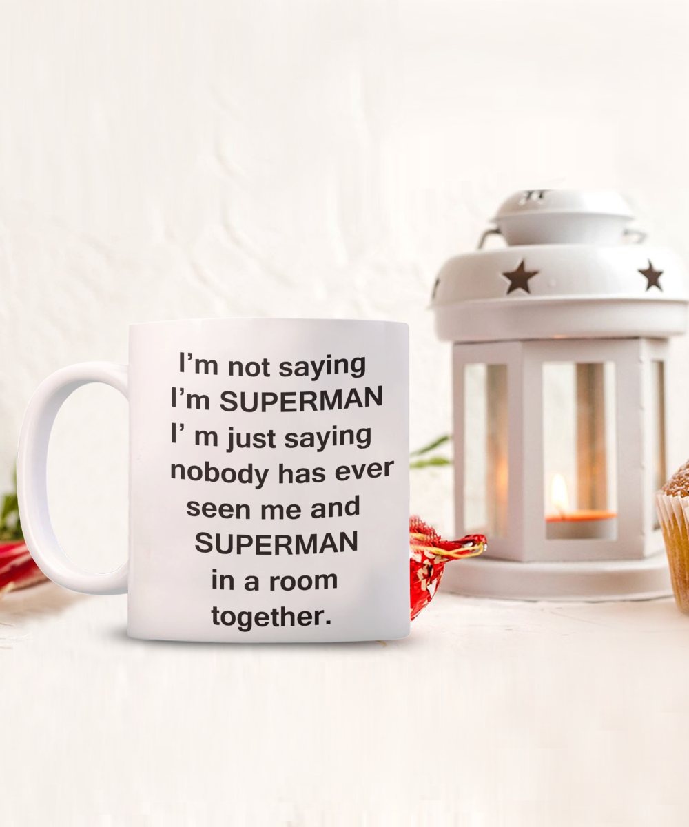 Superhero Coffee mug, Gift for Superhero Lovers, Birthday Gift Coffee Mug-White Ceramic Coffee Mug 11oz