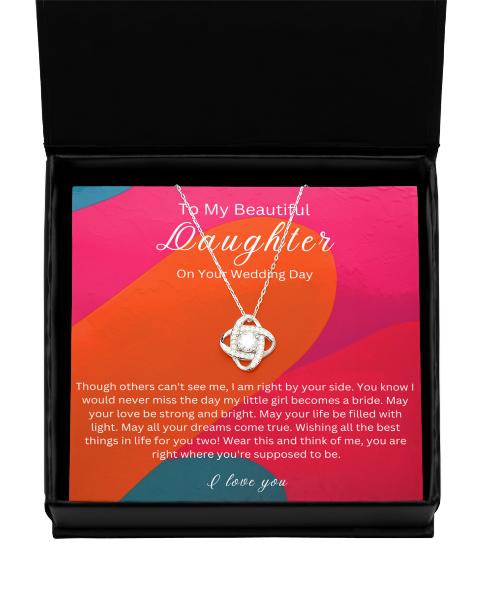 Daughter gift Necklace, Wedding day gift necklace for Daughter, Gift from Mother, Father, Daughter Gift Necklace for Wedding