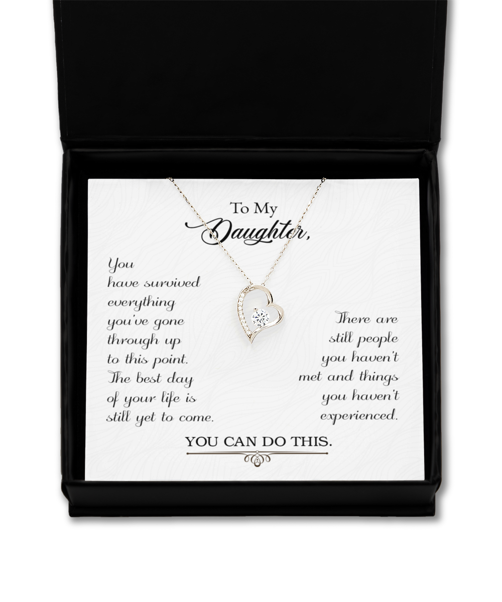 Daughter Necklace, Gift Necklace For Daughter, Birthday Gift For Daughter, Graduation, Inspirational, Gift For Daughter, From Dad, Mom