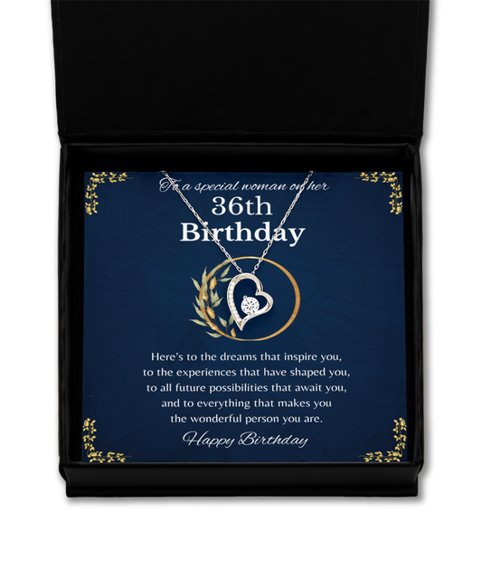 36th Birthday Gift for Woman, 36th Birthday Gift For Her, Solitaire Crystal Necklace, 36th Birthday Gift Necklace For Her,36th Birthday Jewelry