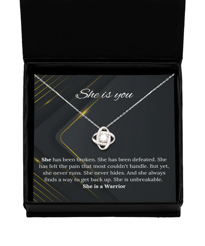 Cancer Survivor Gifts For Woman Necklace, You Aren't Alone Cancer Support  Jewelry. - Sayings into Things