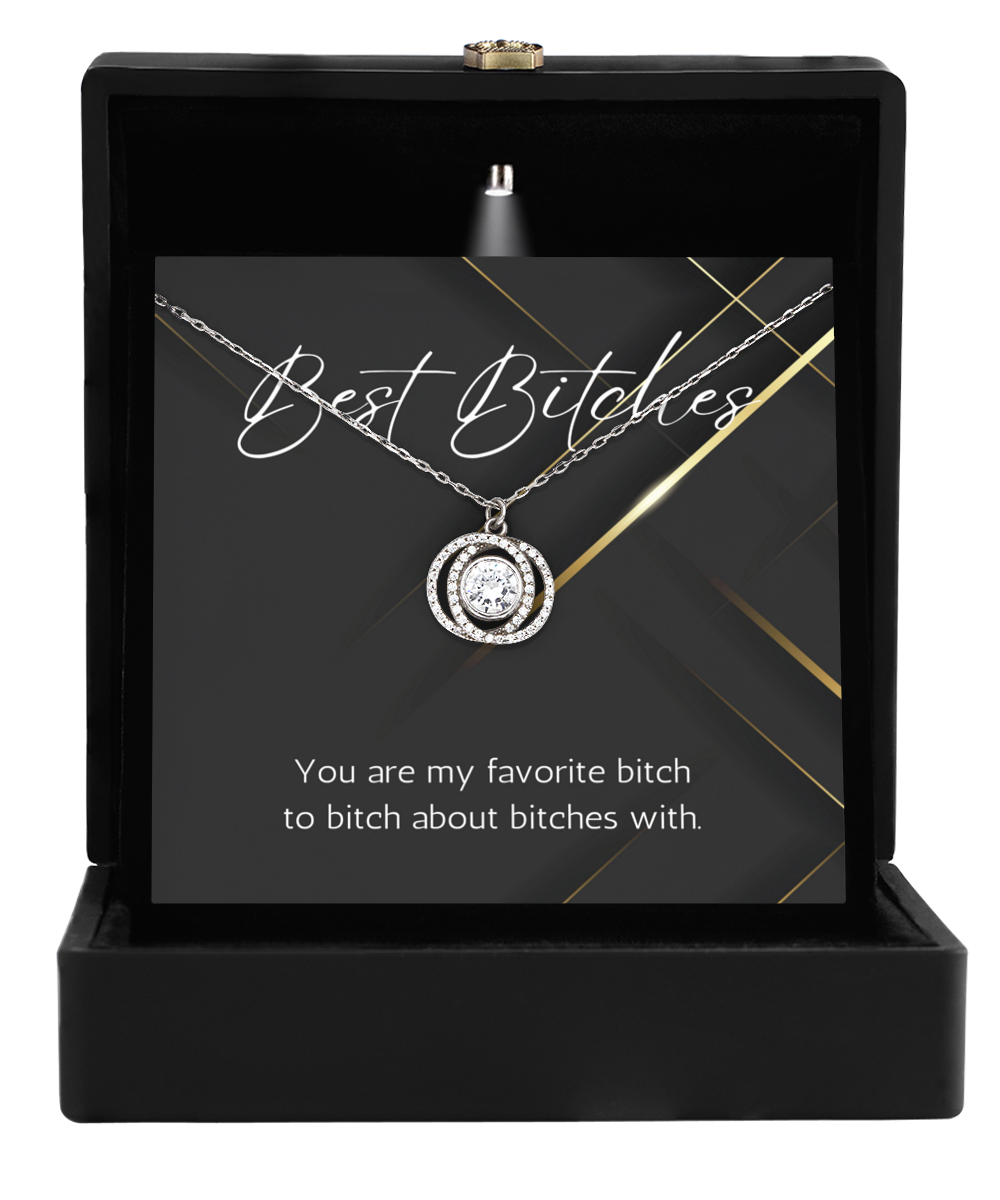 Best Bitches Gift, Best bitches Necklace, Friendship Jewelry, Bff Gift, Best friend for Ever, Best friend Necklace gift, Message Card