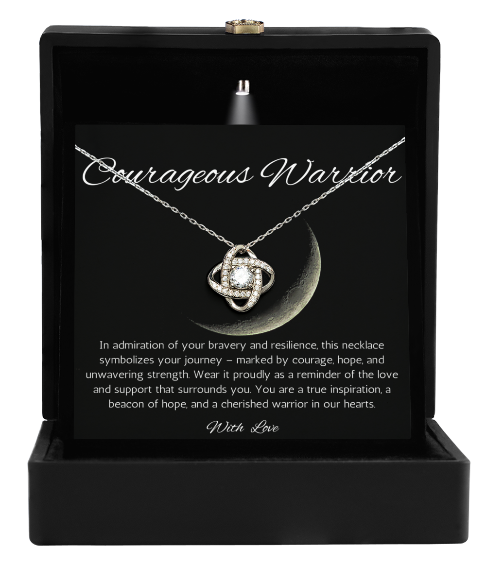 Survivor Gift Necklace, Cancer survivor Gift Necklace, Heart Attack Survivor, Interlocking Heart Necklace, Motivational Gift Necklace