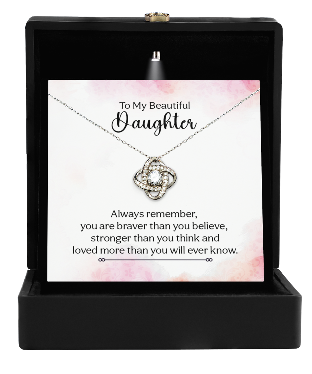 Daughter gift necklace, Birthday gift necklace for Daughter, Graduation gift, Gift from Mom, Dad, Inspirational gift for Daughter