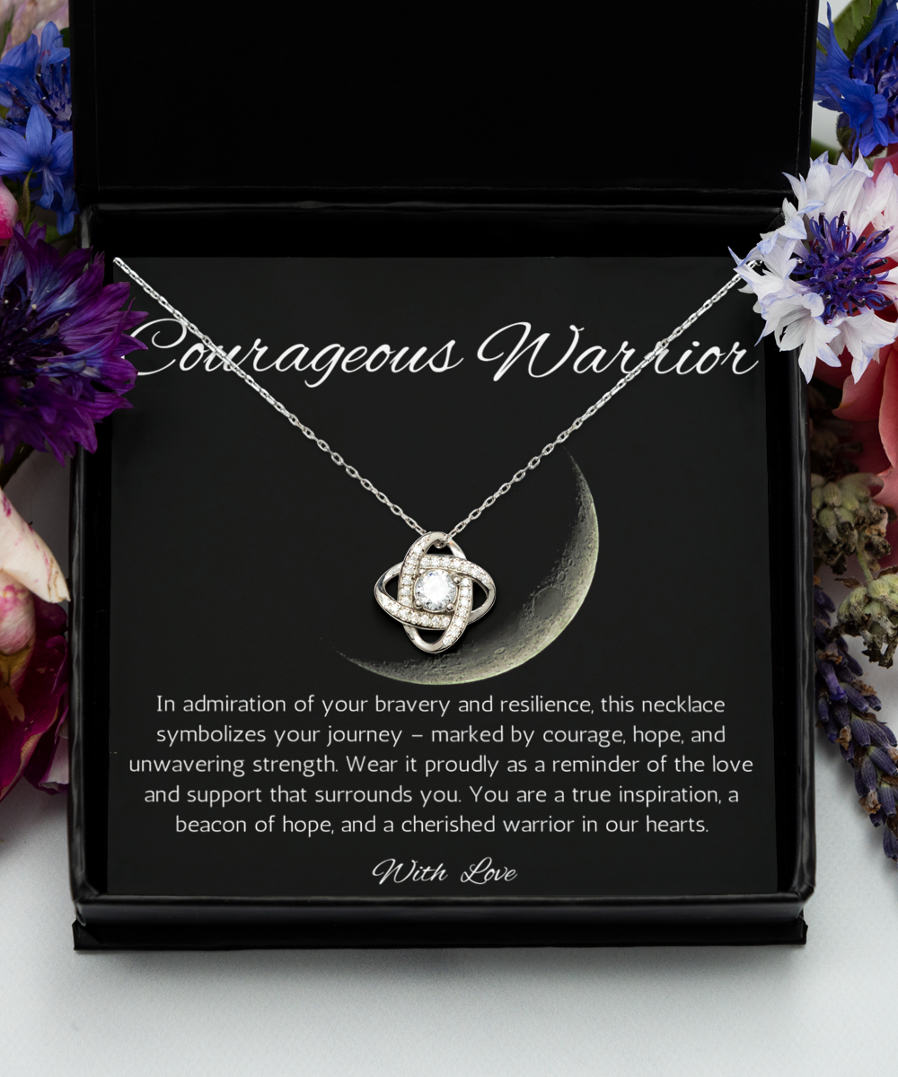 Survivor Gift Necklace, Cancer survivor Gift Necklace, Heart Attack Survivor, Interlocking Heart Necklace, Motivational Gift Necklace