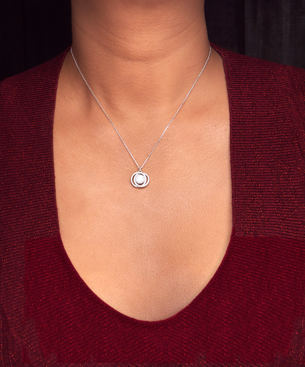 Thank You Necklace, Thank You Gift, appreciation Gift, Gratitude Gift, Thank You Jewelry, Double Circle Necklace, Gift for Teacher, Nurse, Thanks Gift
