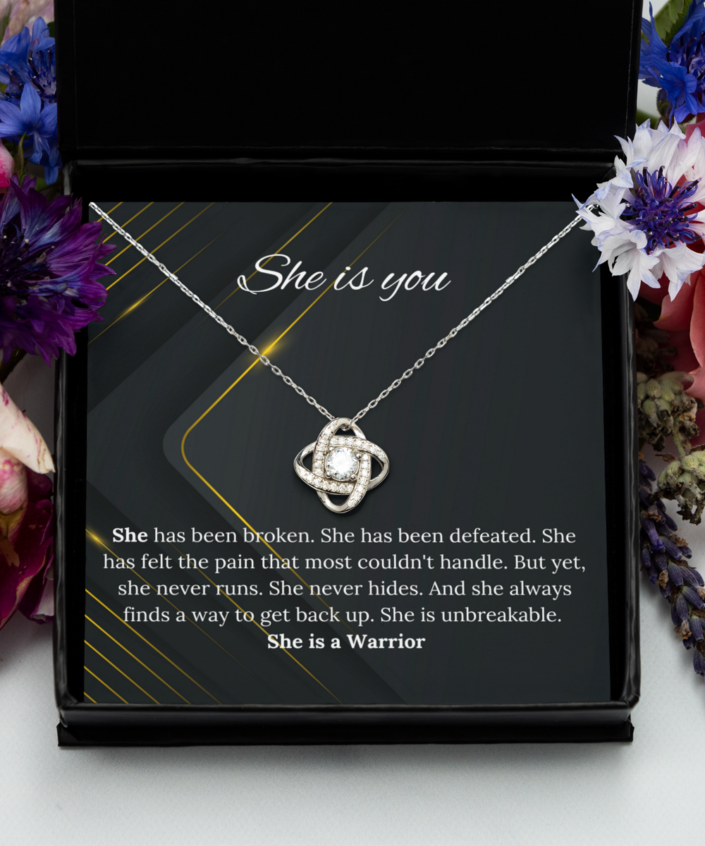 Cancer Survivor Gift Necklace, Inspirational Gifts, Motivational Gift For Cancer Patients, Breast Cancer Jewelry, Strength Jewelry Necklace, Motivational Quotes Necklace