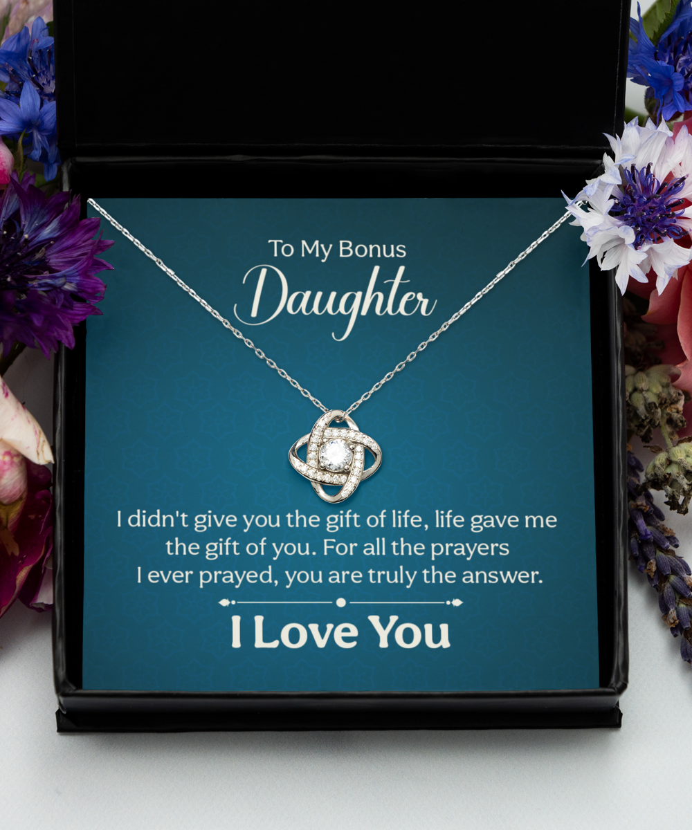 Bonus Daughter Gift necklace, Birthday gift for bonus Daughter, Step Daughter Gift, Daughter in Law Gift, Gift from Mother in Law, Step Mom