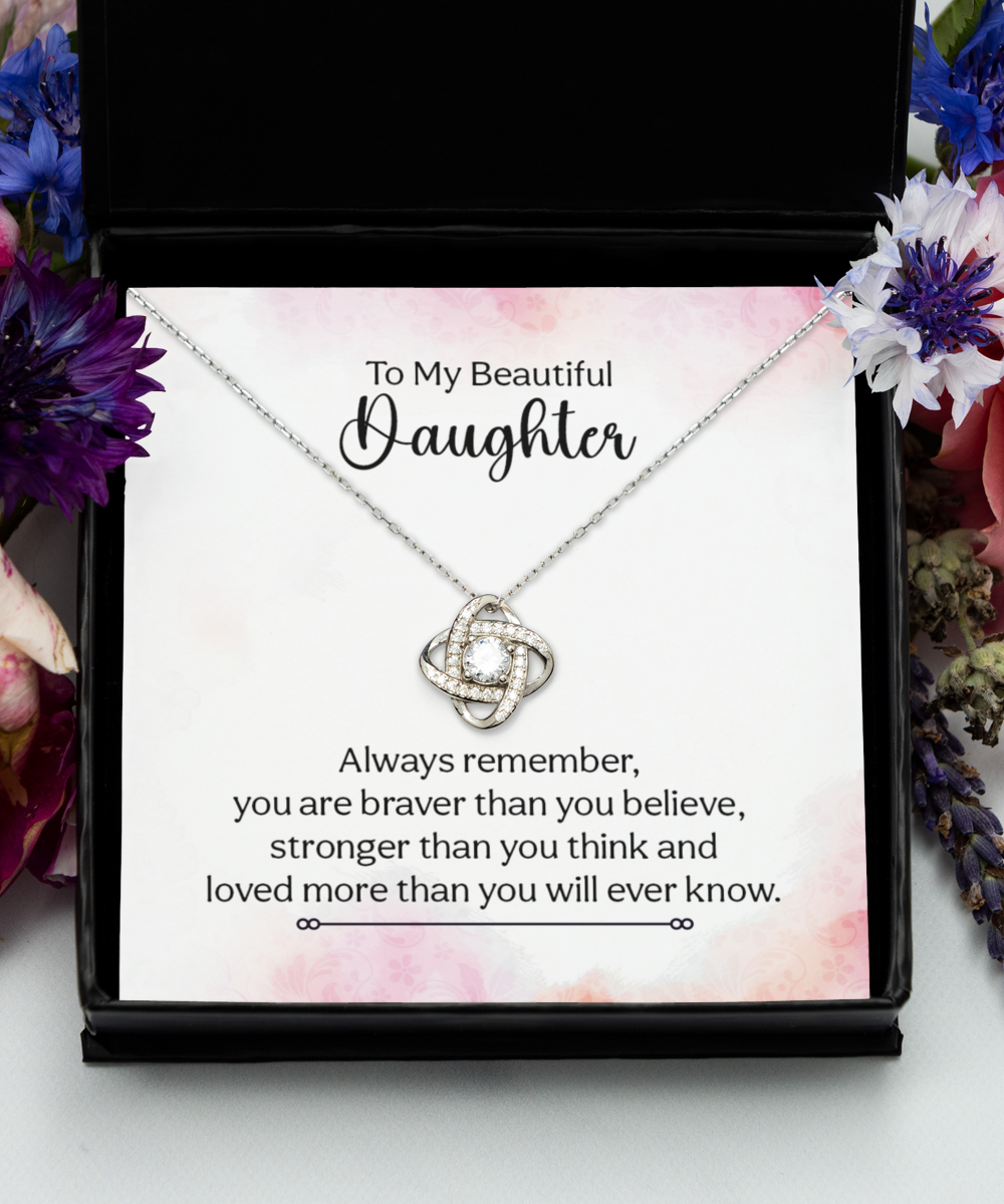 Daughter gift necklace, Birthday gift necklace for Daughter, Graduation gift, Gift from Mom, Dad, Inspirational gift for Daughter