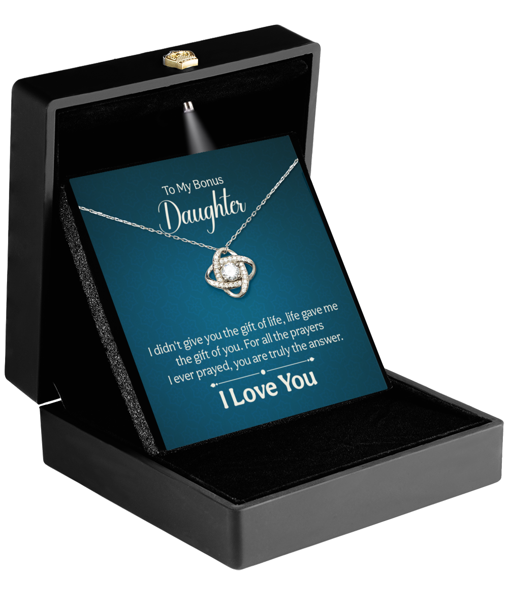 Bonus Daughter Gift necklace, Birthday gift for bonus Daughter, Step Daughter Gift, Daughter in Law Gift, Gift from Mother in Law, Step Mom